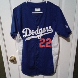 Dodgers Kershaw #22 Blue Baseball Jersey